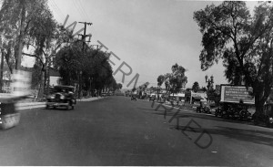 Sunset Boulevard in September 1931 after street widening.